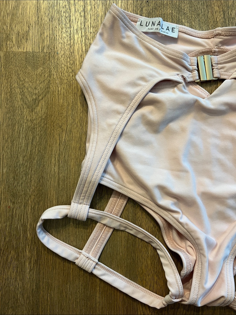 Luna Lae Pale Blush One-Piece Bottoms